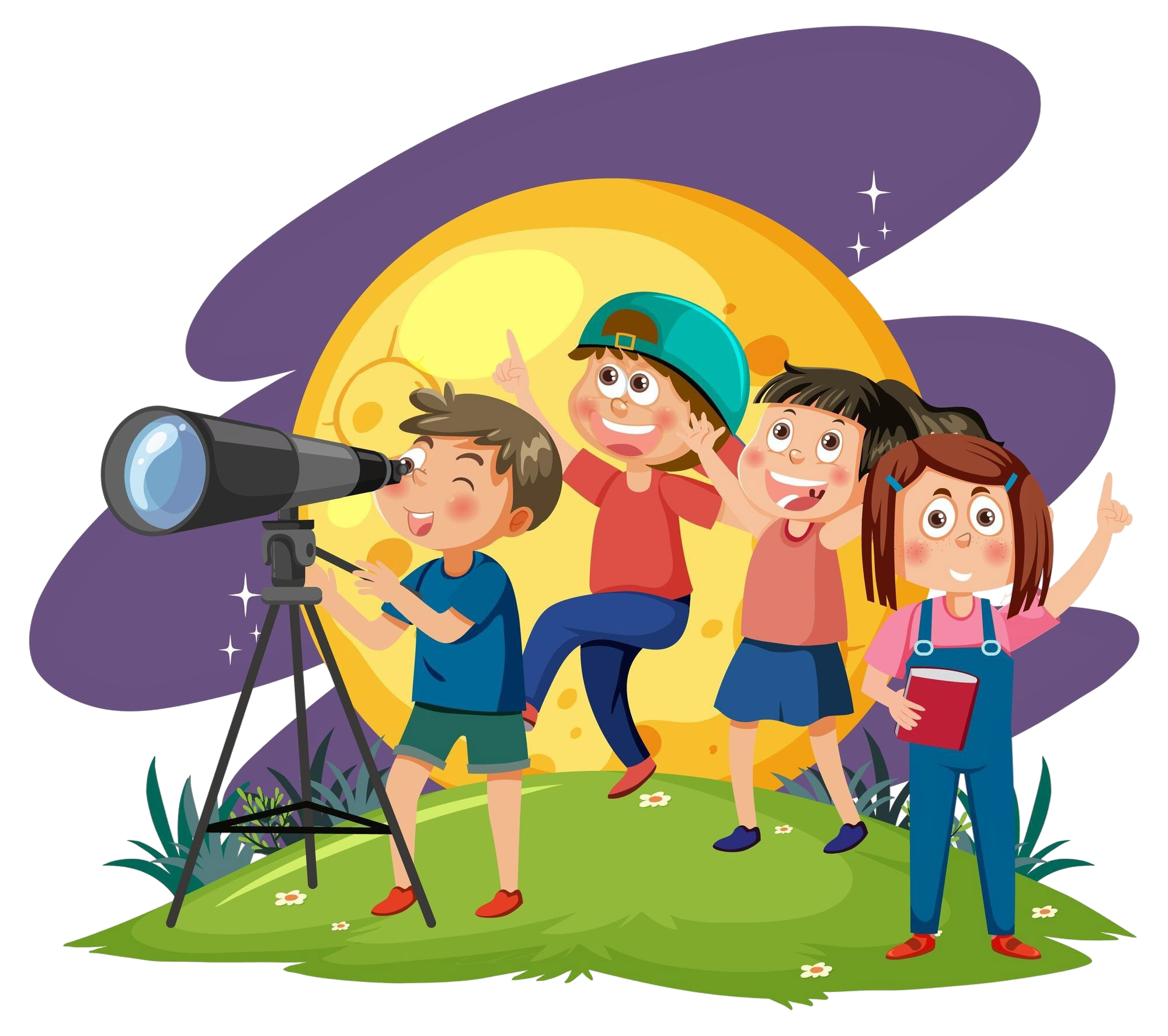 kids-observing-sky-with-telescope